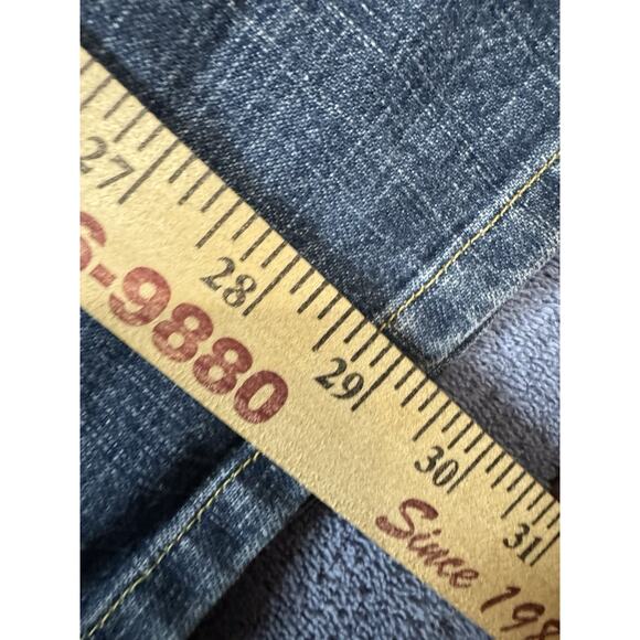 Jones New York Signature Jeans Womens 16 Boot Cut Flare Dark Wash Stretch - Picture 7 of 8